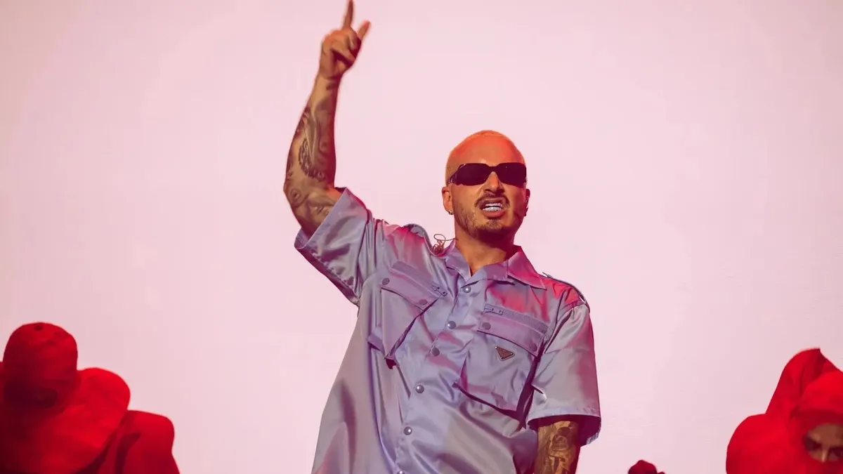 J Balvin performing live on stage at the Rock in Rio festival in Brazil