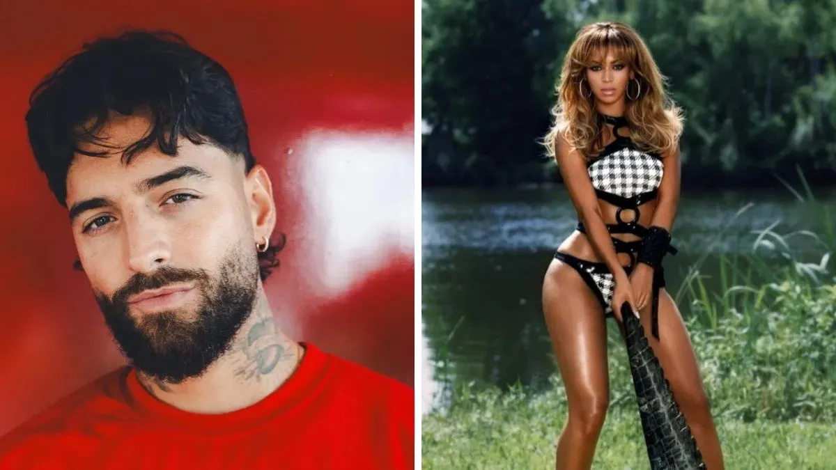 Maluma reacting on Instagram to his new song collaboration with Beyoncé