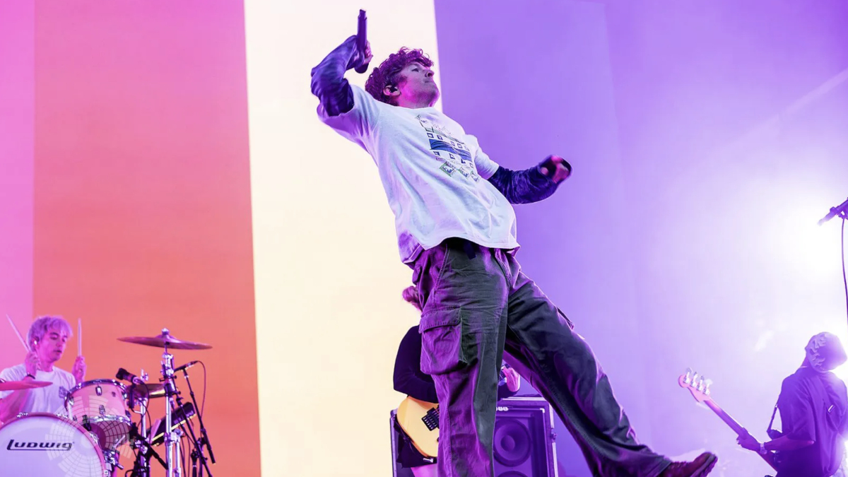 Turnstile band performing live on stage
