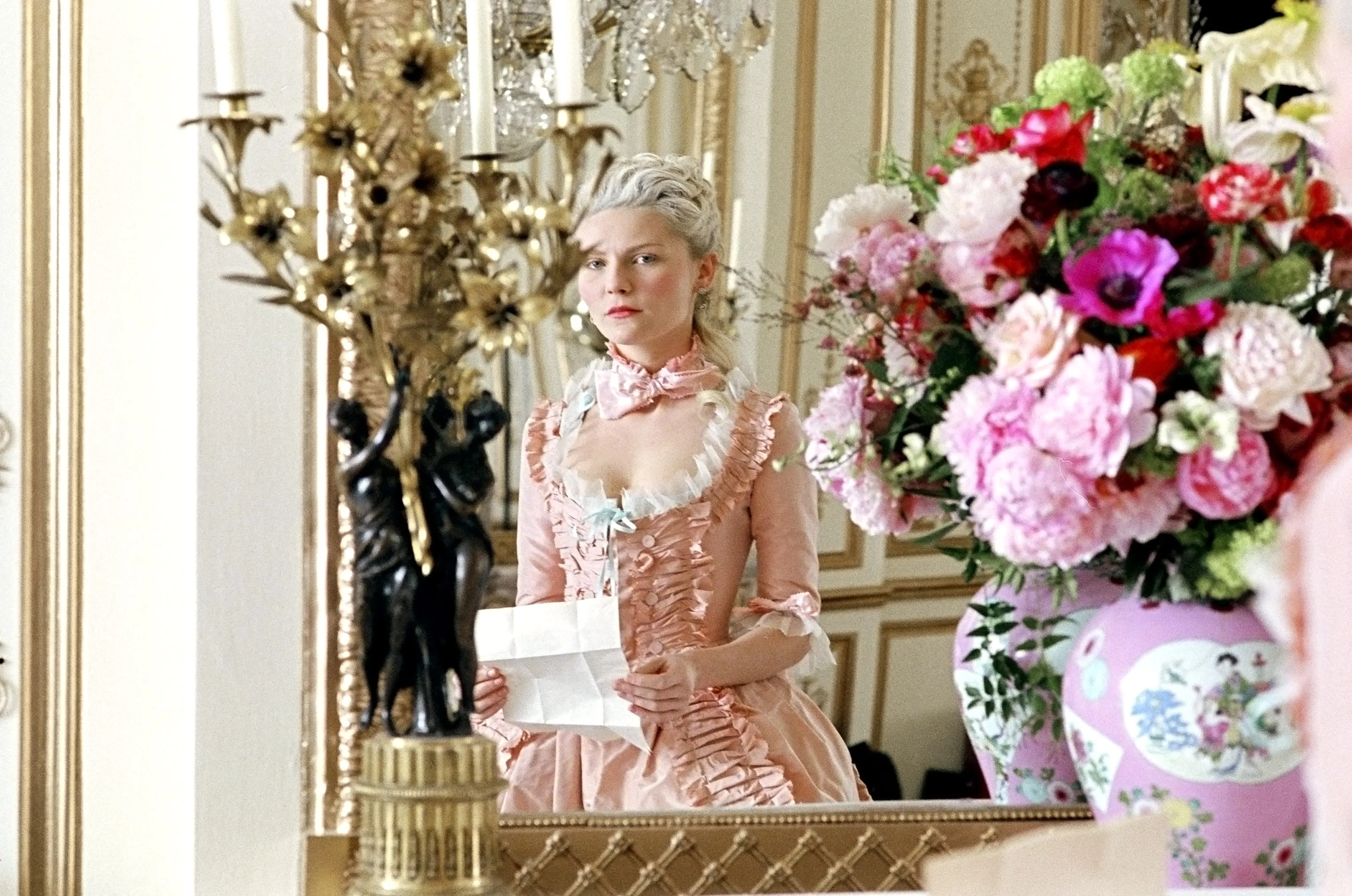 Director Sofia Coppola on set of her film Marie Antoinette