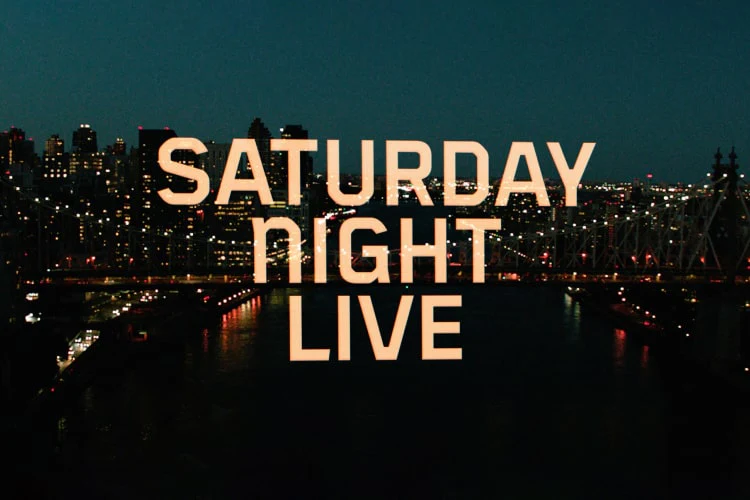 Studio 8H stage lights inside Saturday Night Live studio