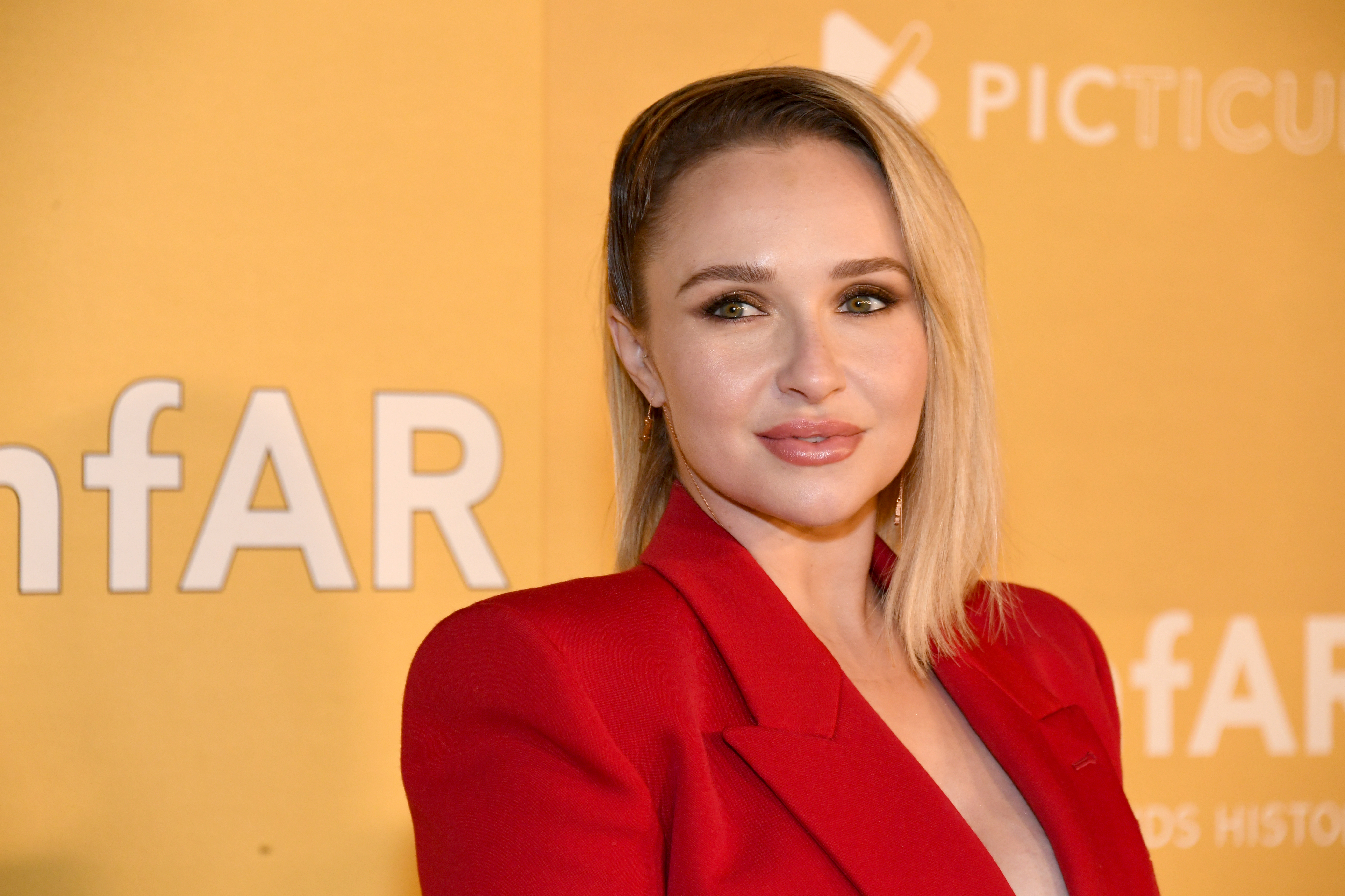 Hayden Panettiere arriving at a promotional appearance in New York City