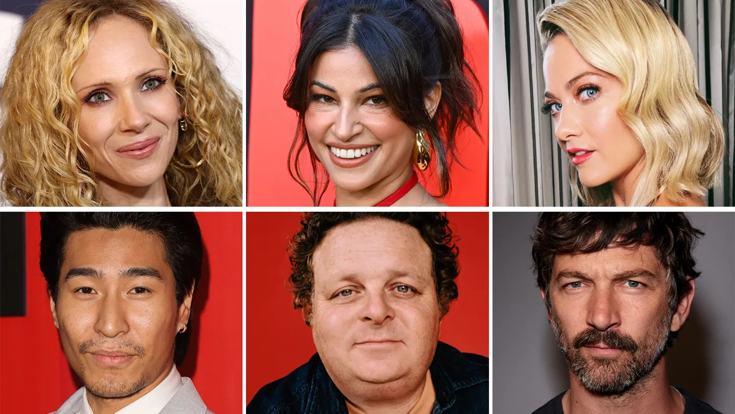 Juno Temple, Richa Moorjani, Meredith Hagner, Michiel Huisman, Patrick Renna and Chris Pang