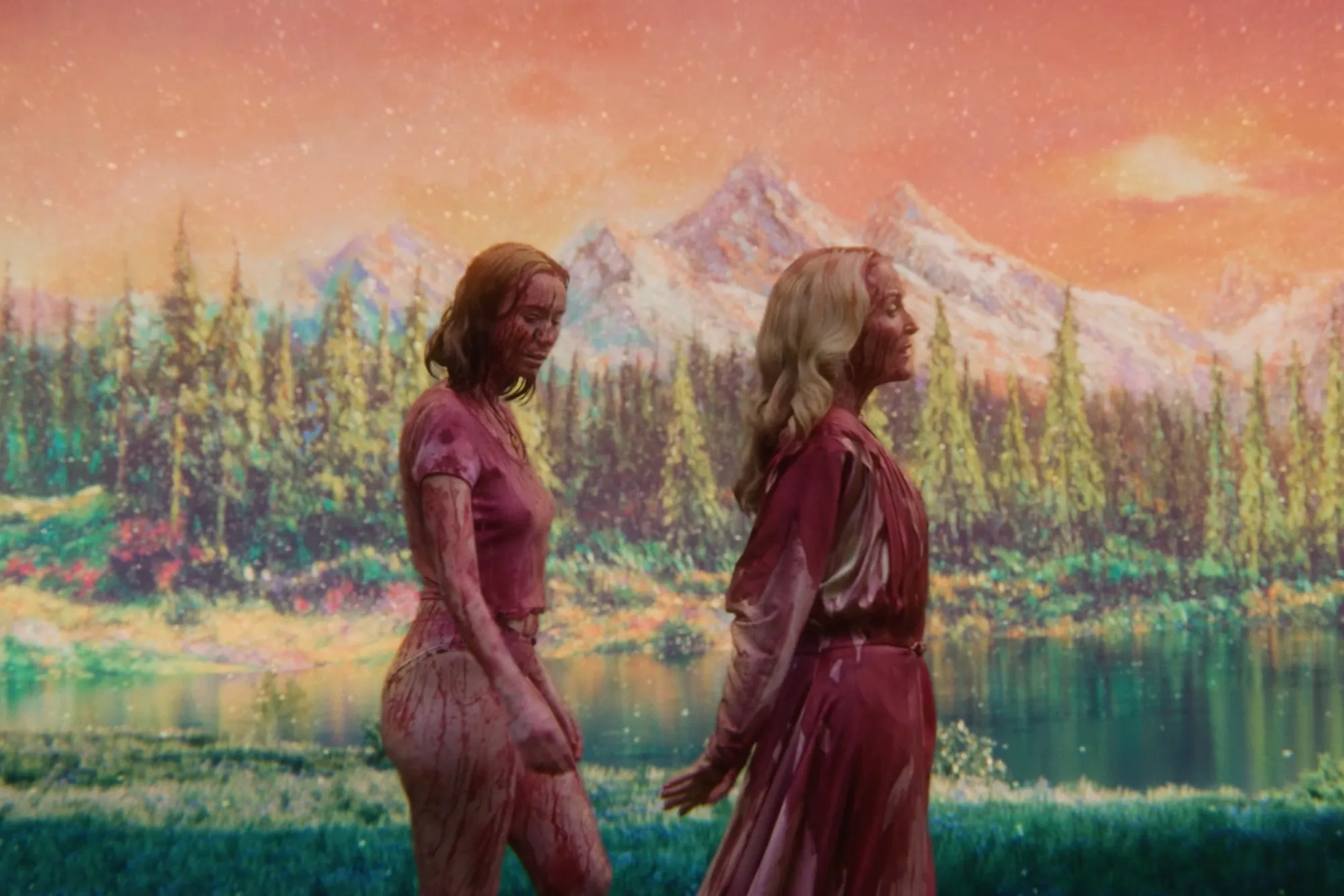 Gillian Anderson in a scene from Jane Schoenbrun's Camp Miasma