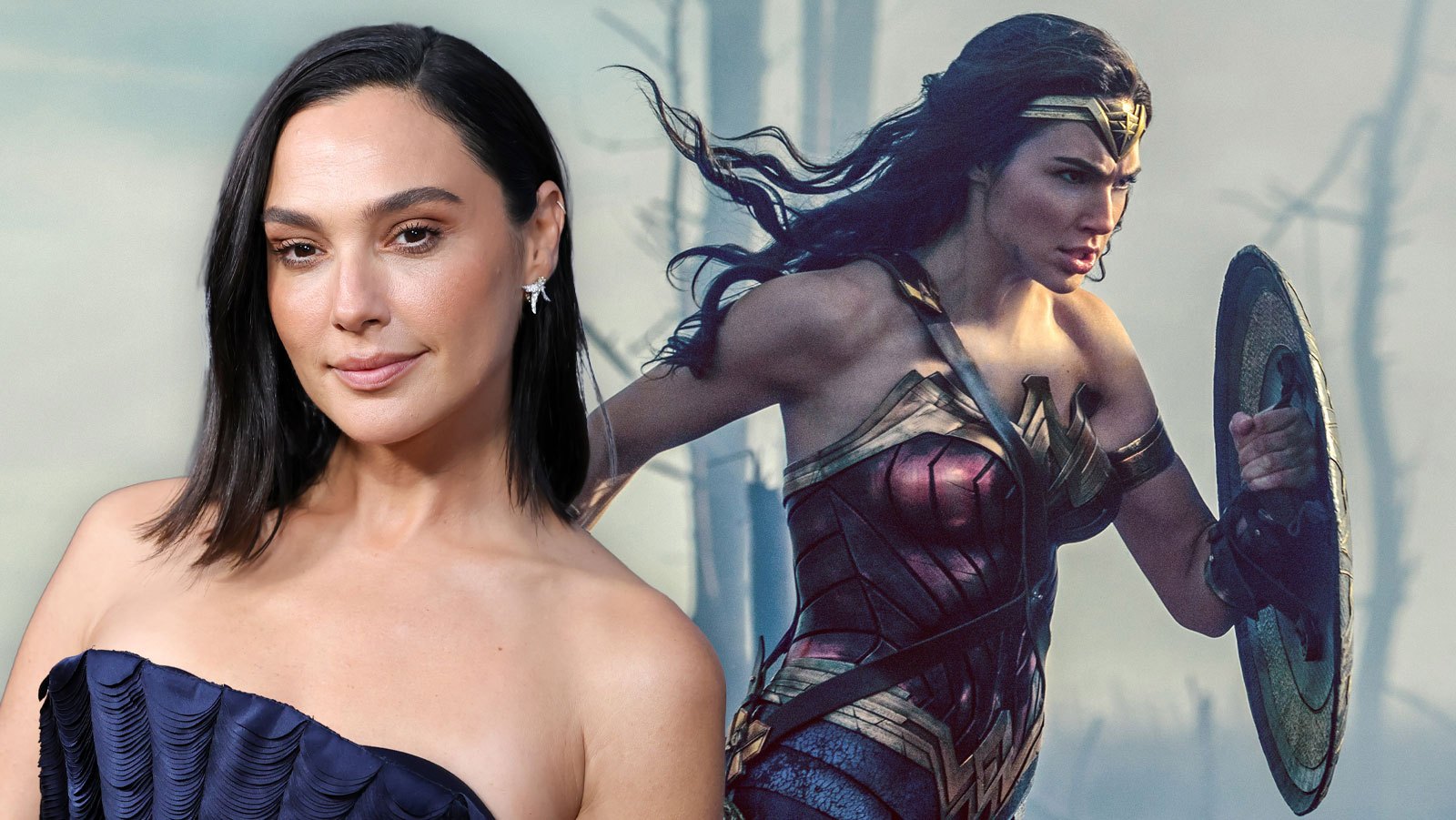 Gal Gadot speaking at a red carpet event