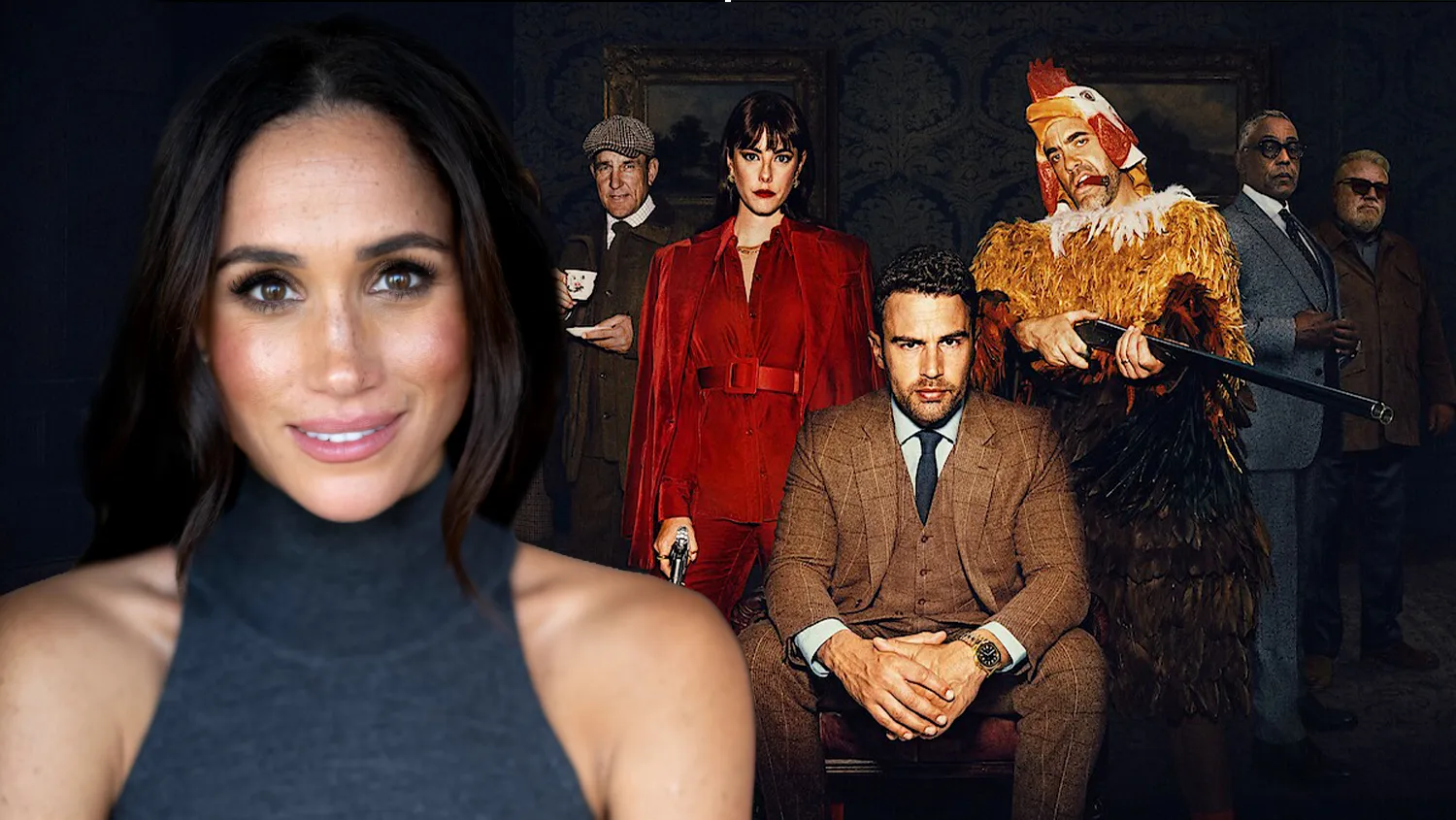 Meghan Markle posing at a high-profile event