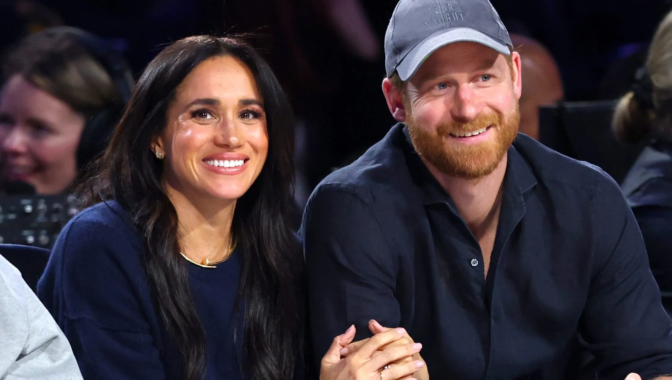 Prince Harry and Meghan Markle during a public appearance