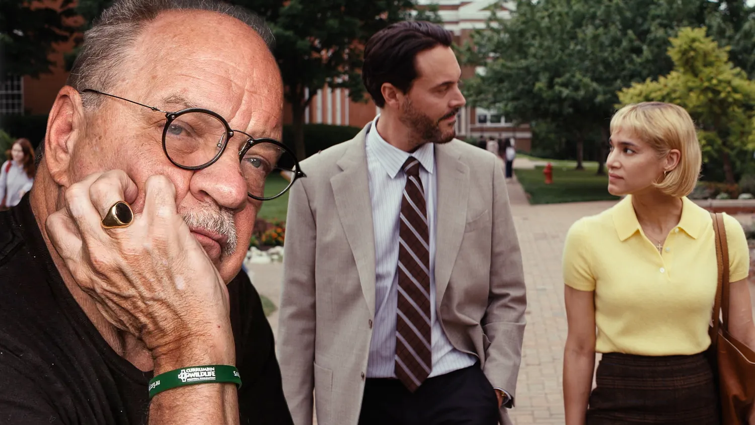 Director Paul Schrader speaking at the Venice Film Festival