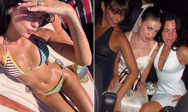 Dua Lipa enjoying a vacation in Portofino