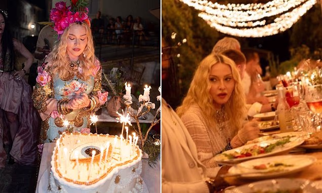 Madonna celebrating her birthday in Corfu with family