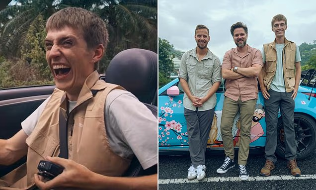 Francis Bourgeois appearing in the trailer for The Grand Tour on Prime Video