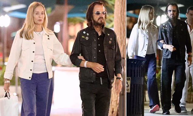 Ringo Starr and his wife Barbara Bach seen on a rare night out in Malibu