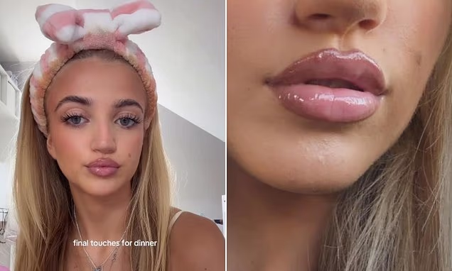 Princess Andre posing for a selfie to tease her new by Princess lip kit on Instagram.