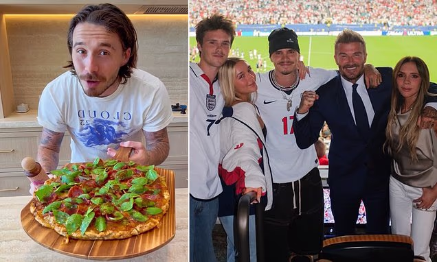 Brooklyn Beckham preparing food in a social media video