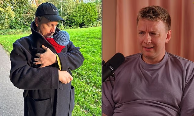 Comedian Joe Lycett talking during a sit-down interview