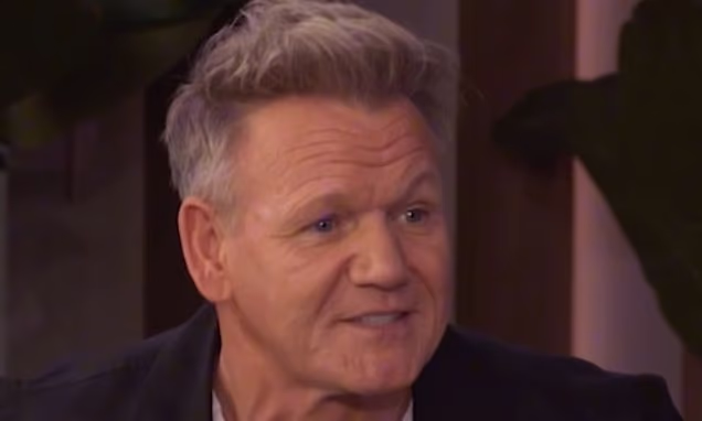 Gordon Ramsay attending an event in a tailored suit