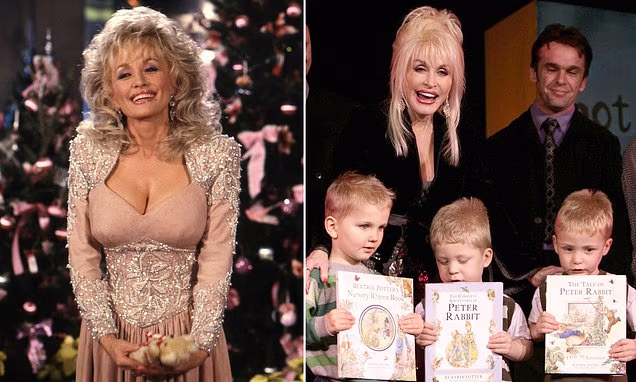 Dolly Parton smiling on stage during a country music performance