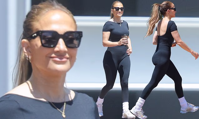Jennifer Lopez stepping out for a workout in Santa Monica