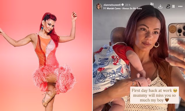 Dianne Buswell posing on a red carpet