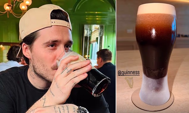 Brooklyn Beckham at a public event posing for photographers
