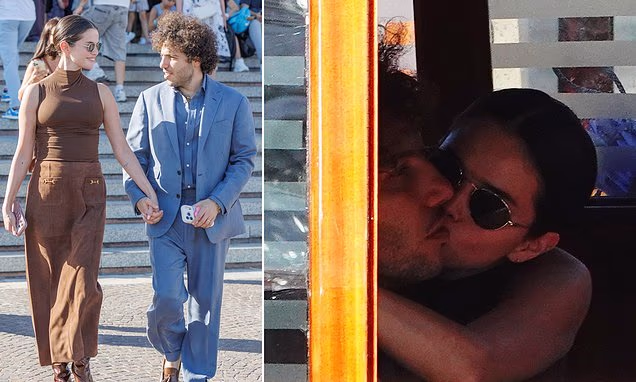 Selena Gomez and Benny Blanco enjoying a romantic boat ride in Venice