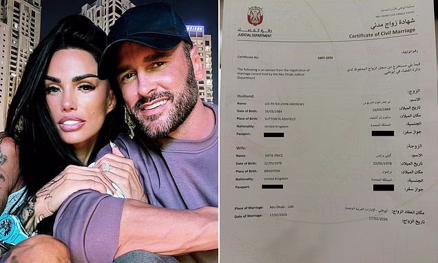 Katie Price attending a public event amid allegations of a fake marriage to Lee Andrews