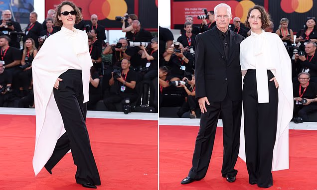 Phoebe Waller-Bridge and Martin McDonagh attending the Venice Film Festival premiere