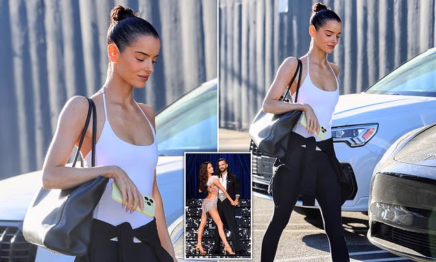 Maura Higgins arriving at Dancing With The Stars rehearsals in Los Angeles