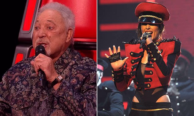 Sir Tom Jones at a showbiz event