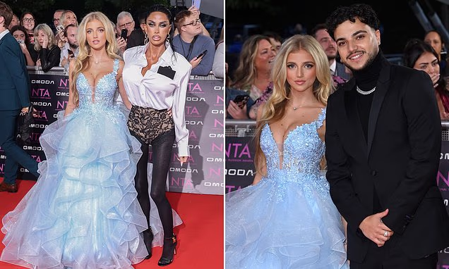 Katie Price and daughter Princess Andre on the red carpet at the National Television Awards