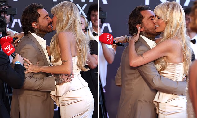 Olivia Attwood and Pete Wicks on the red carpet at the National Television Awards
