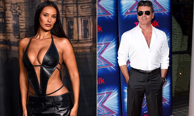 Simon Cowell and Maya Jama