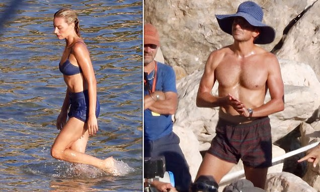 Margot Robbie and Bradley Cooper filming Ocean's Eleven prequel on the French Riviera