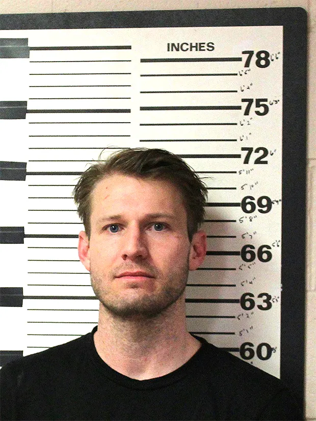 Brian Hickerson’s mugshot after being arrested for assault (MEGA)