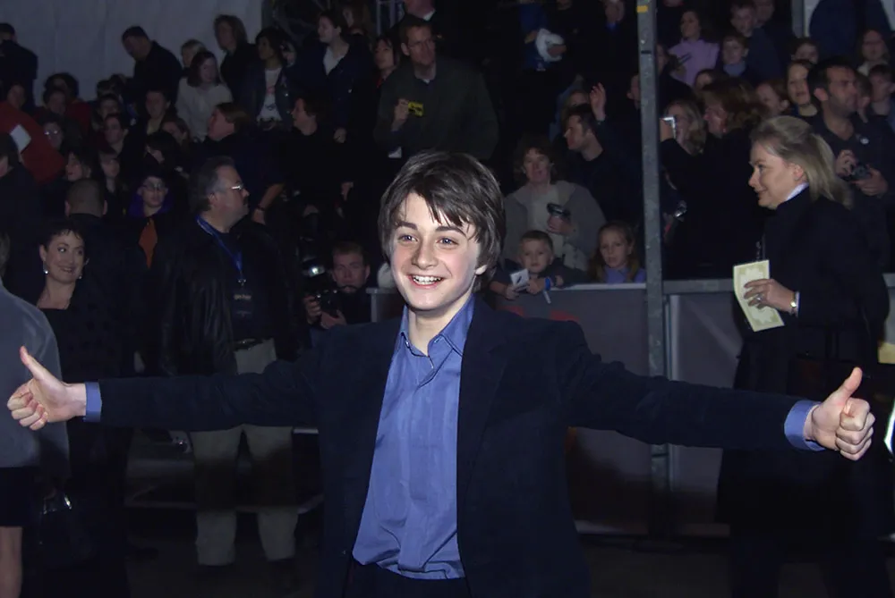 Actor Daniel Radcliffe, who stars as Harry Potter, arriving for the world premiere of the film 'Harry Potter and the Philosopher's Stone' at the Odeon Cinema in Leicester Square, London on BRITAIN HARRY POTTER, LONDON, U