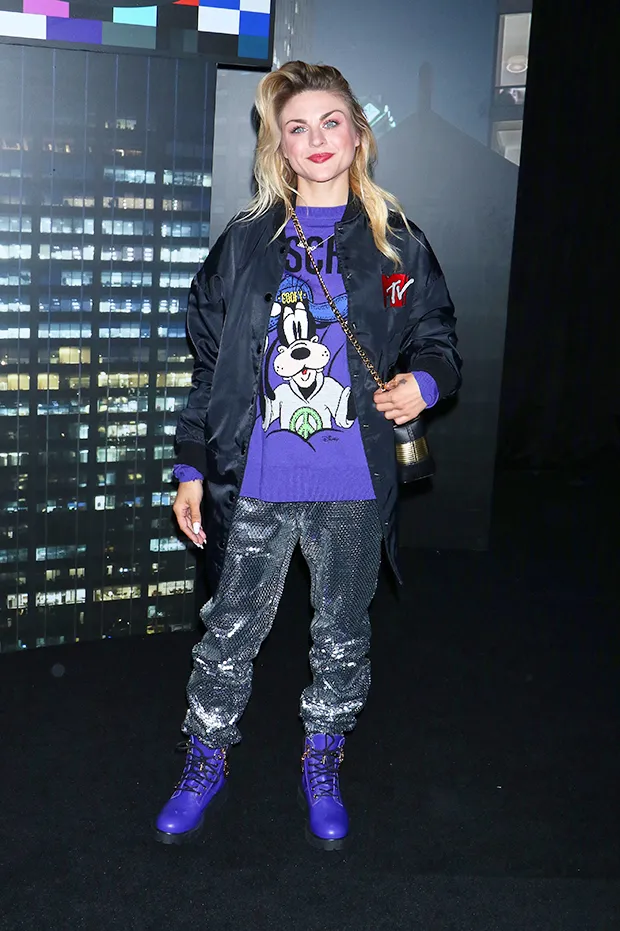 Frances Bean Cobain at the Moschino x H&M show in New York on Oct. 24, 2018 (Photo: Gregory Pace/)