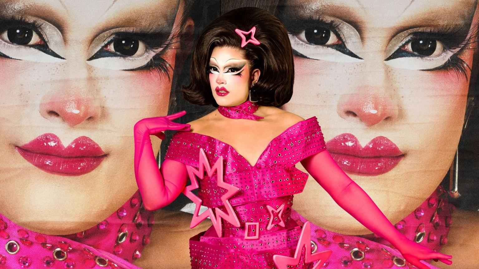 RuPaul standing on the main stage of Drag Race UK