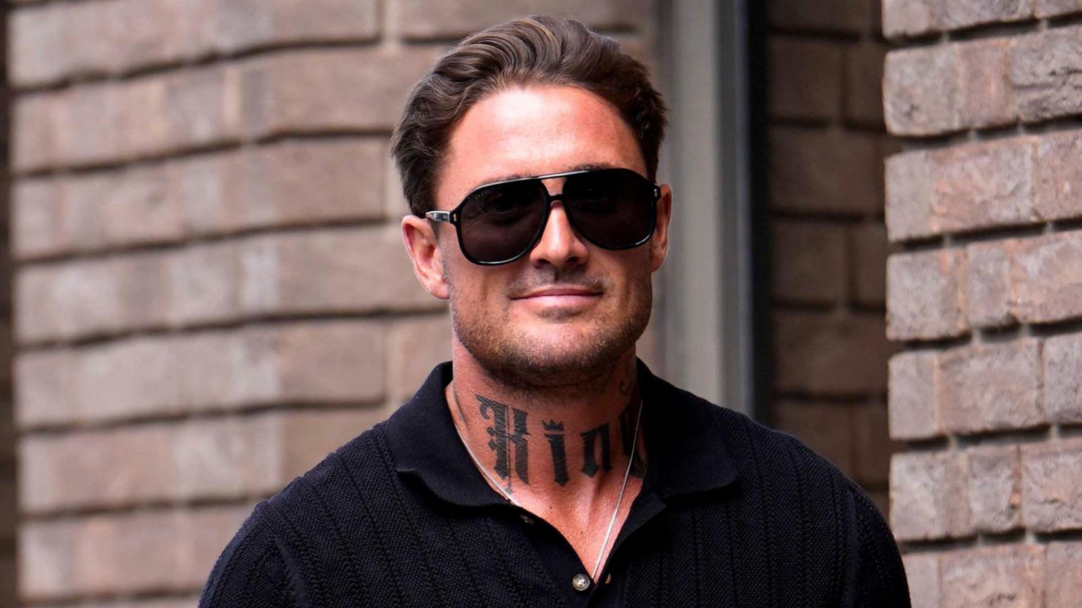 Stephen Bear looking at camera during public appearance