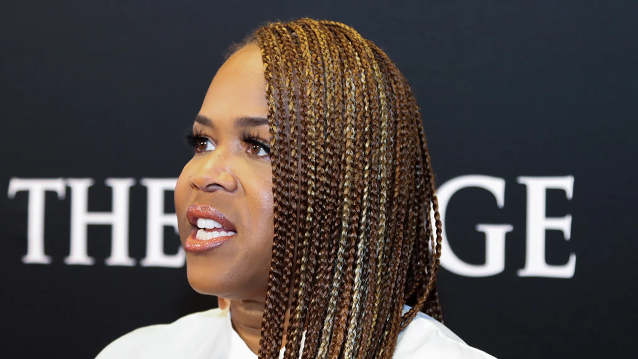 Gospel singer Tina Campbell attending an event