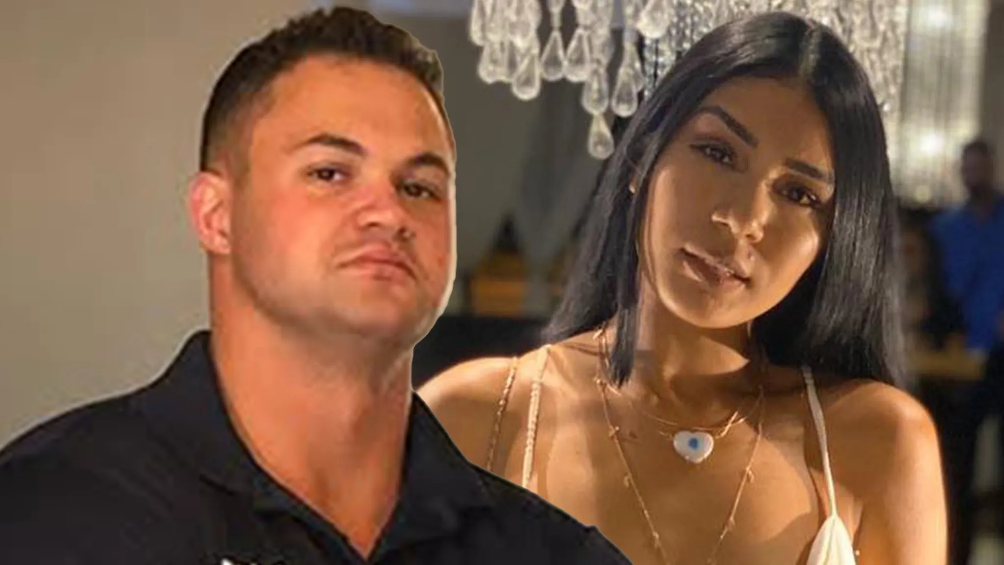Patrick Mendes and Thais Ramone posing together