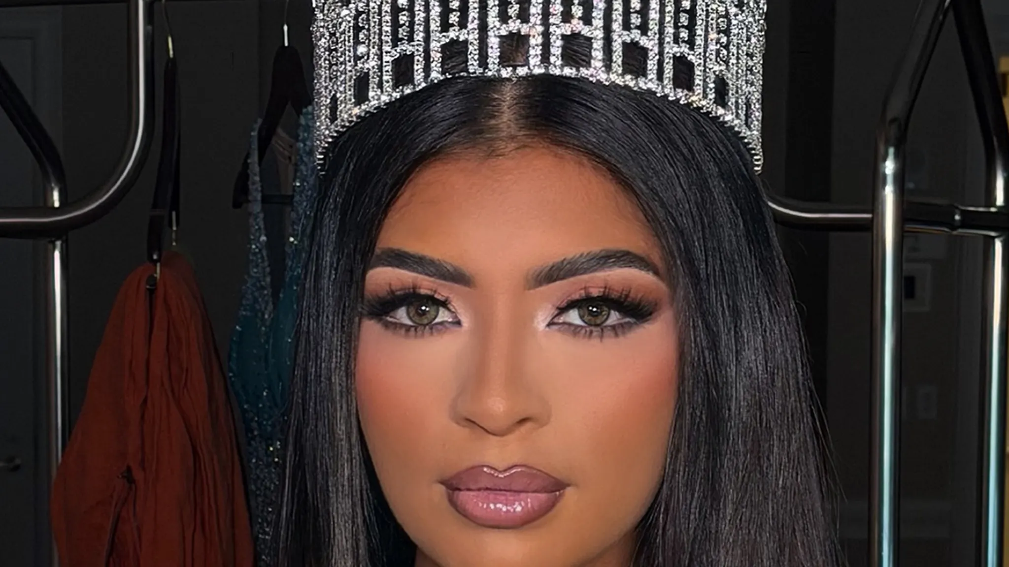 Brittany Boltinhouse posing at a beauty pageant event.