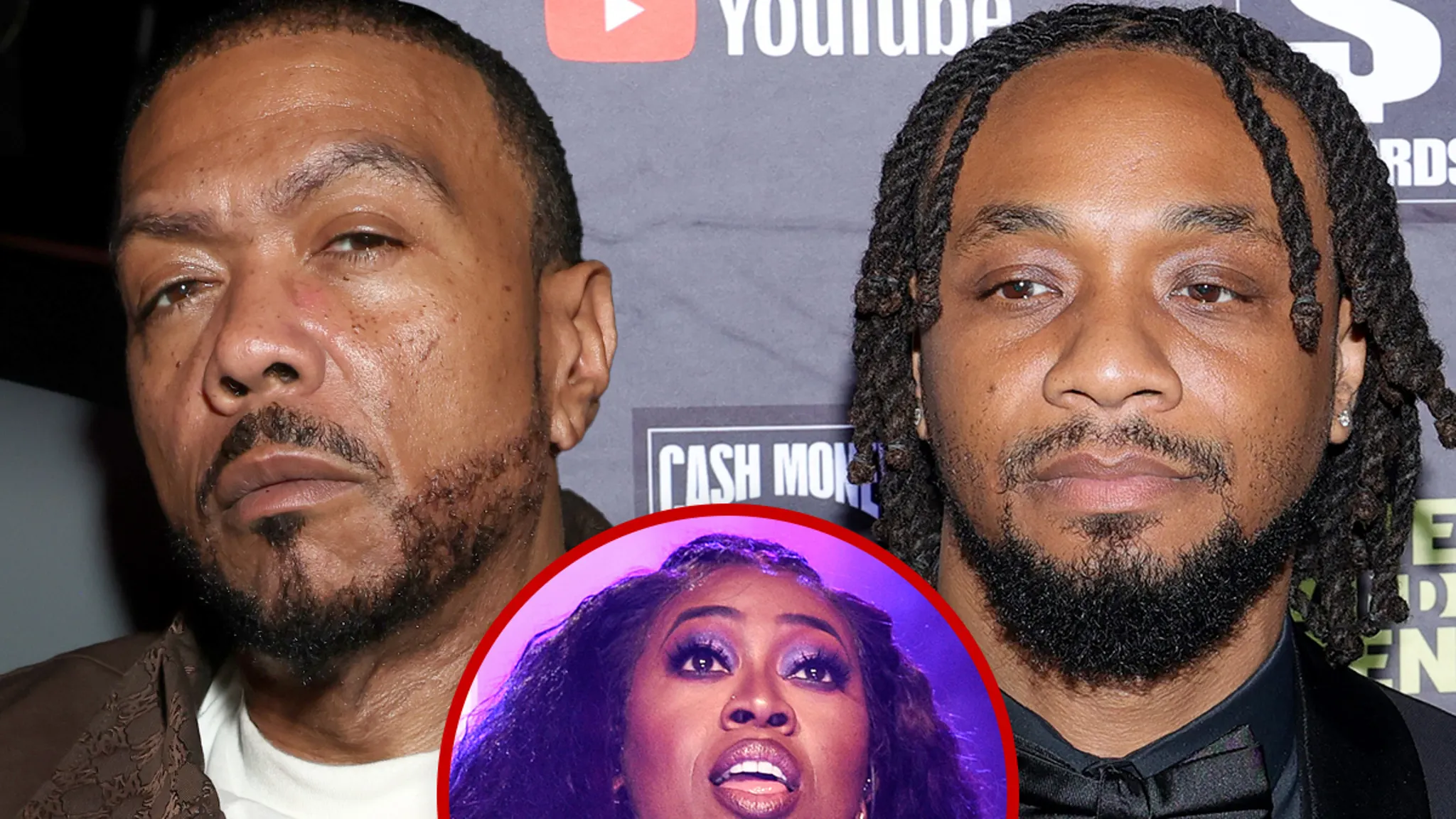Producer Timbaland attending an industry event