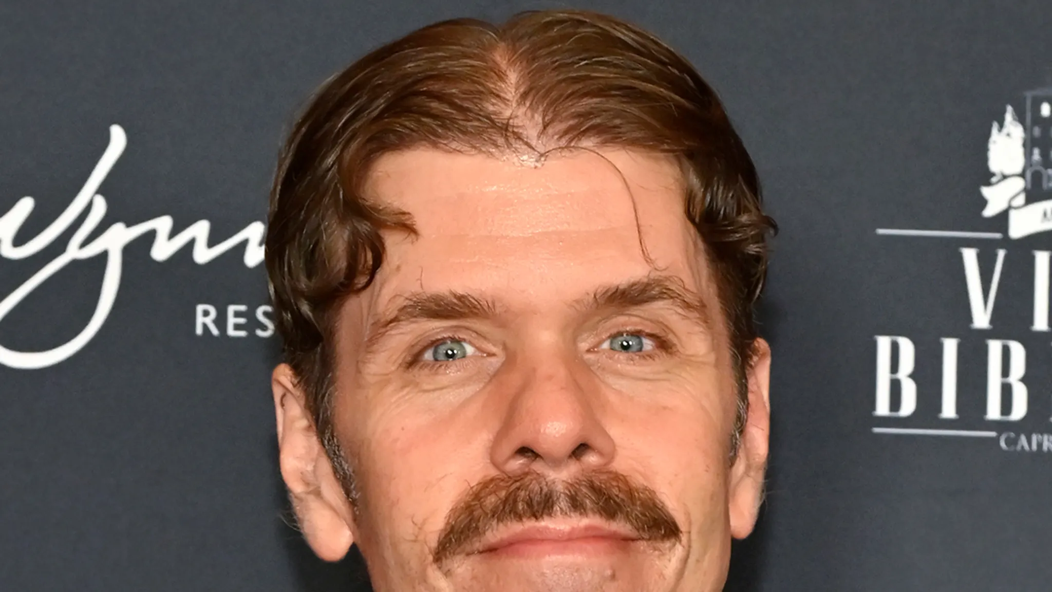 Posing at a red carpet event