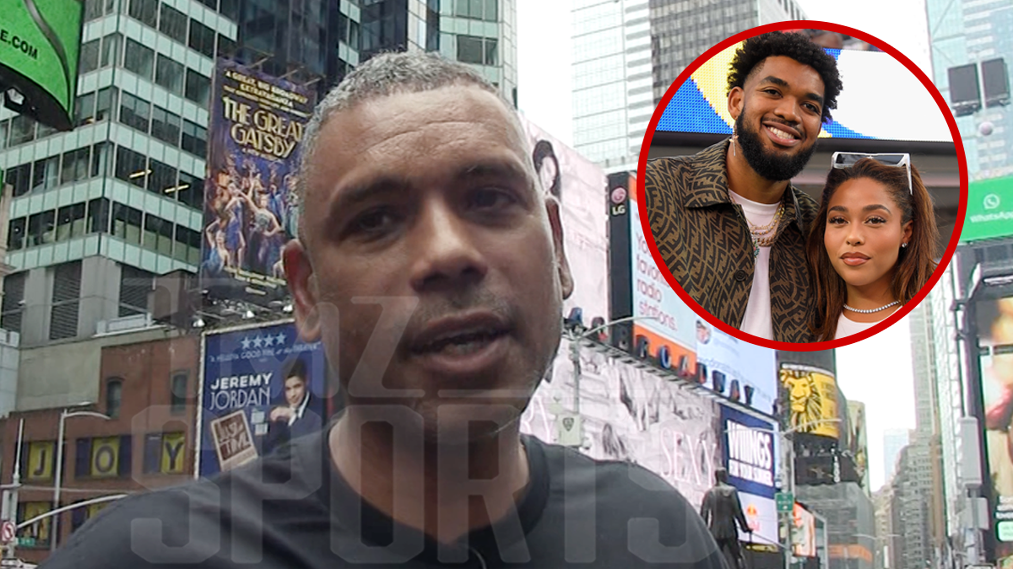 Allan Houston attending a public appearance in New York City