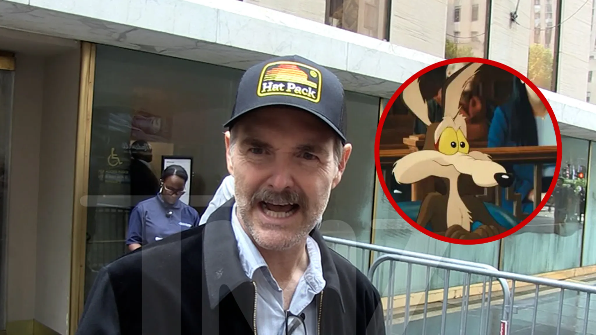 Will Forte speaking in New York City about fans saving Coyote vs. Acme