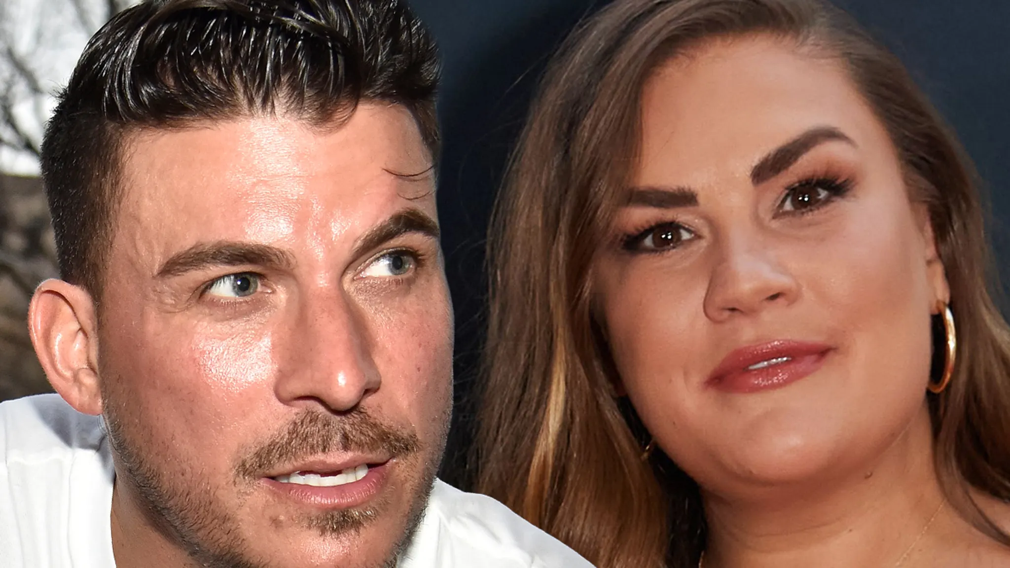 Jax Taylor and Brittany Cartwright pose together at a reality television event before their separation