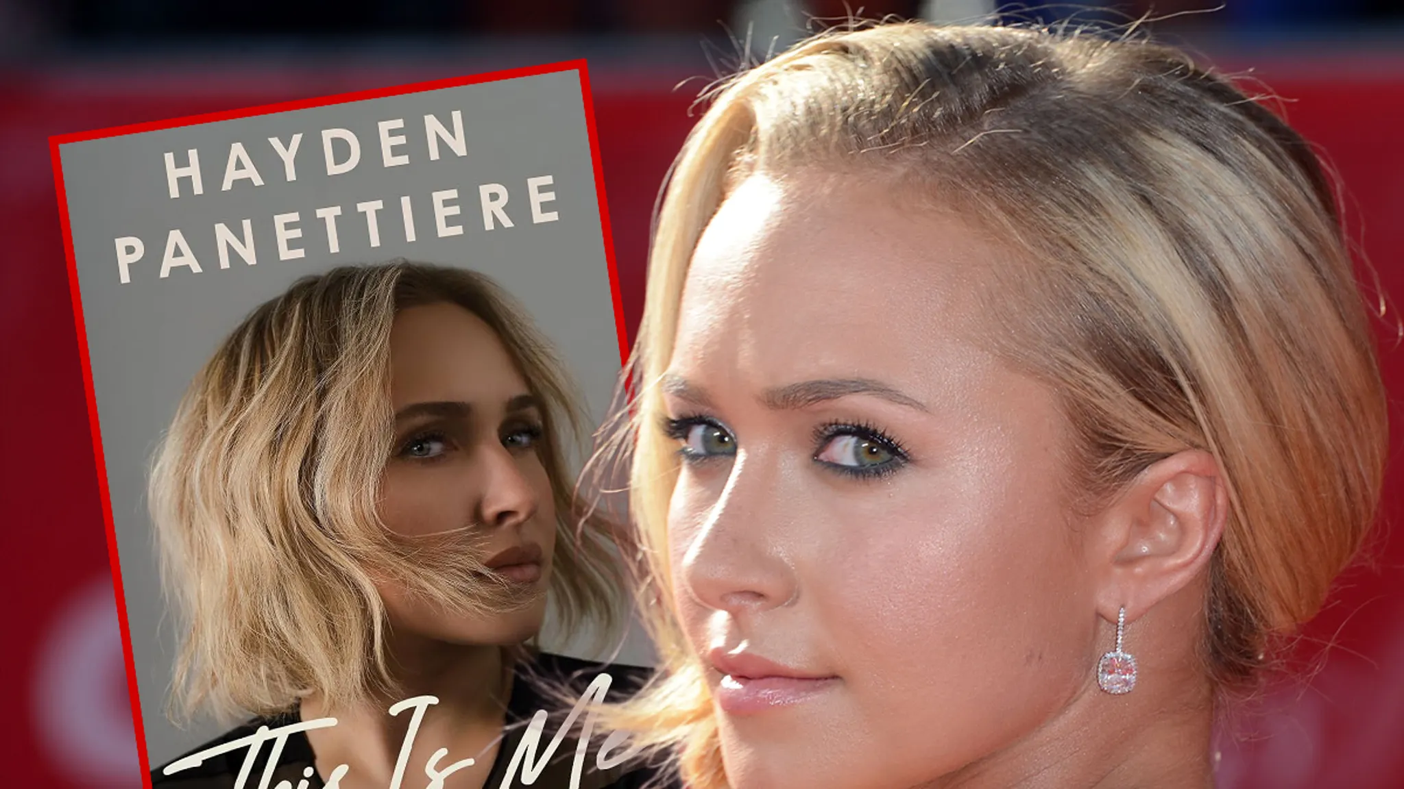 Hayden Panettiere posing on a red carpet at a Hollywood premiere event