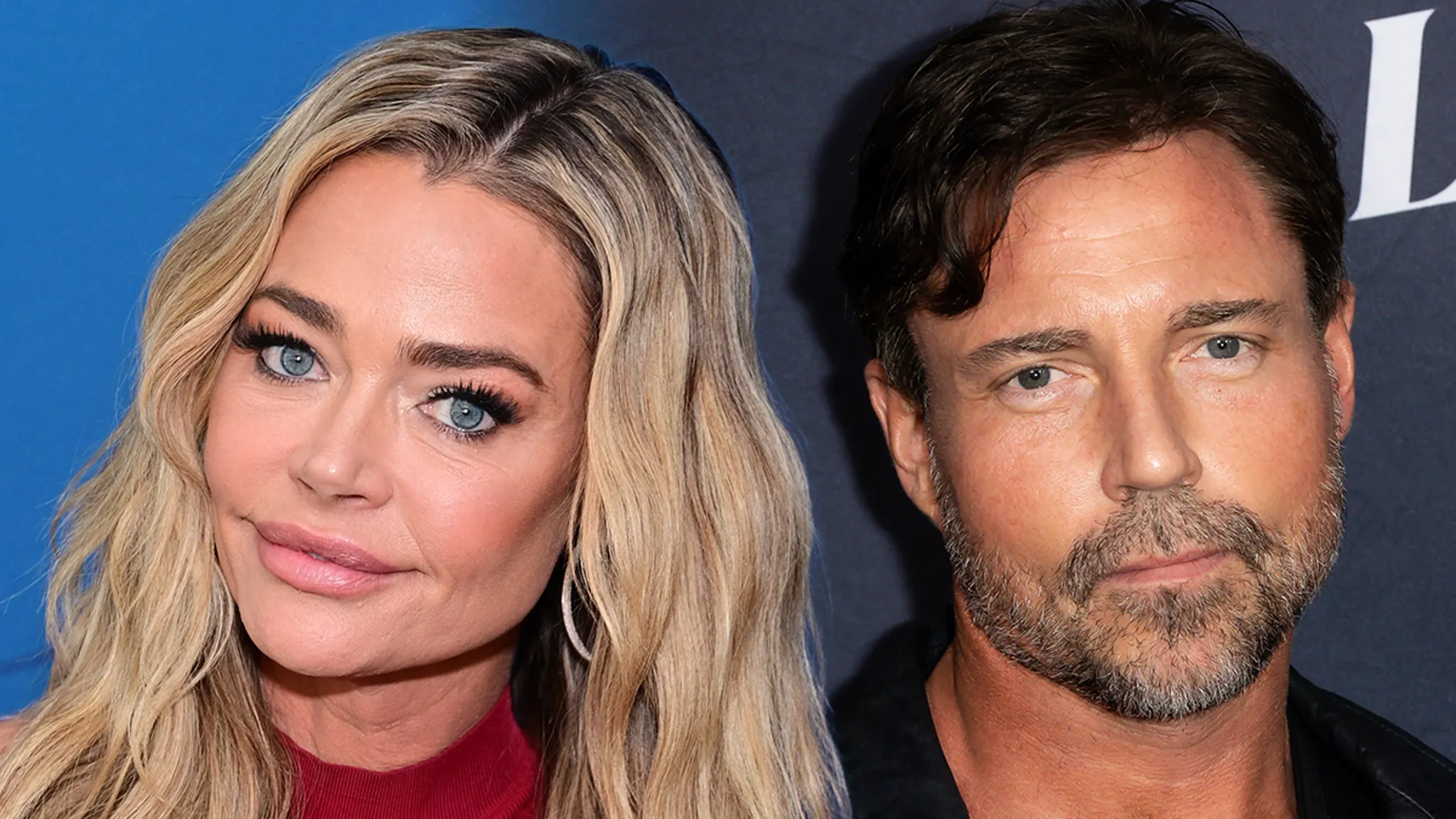 Denise Richards and Aaron Phypers posing together