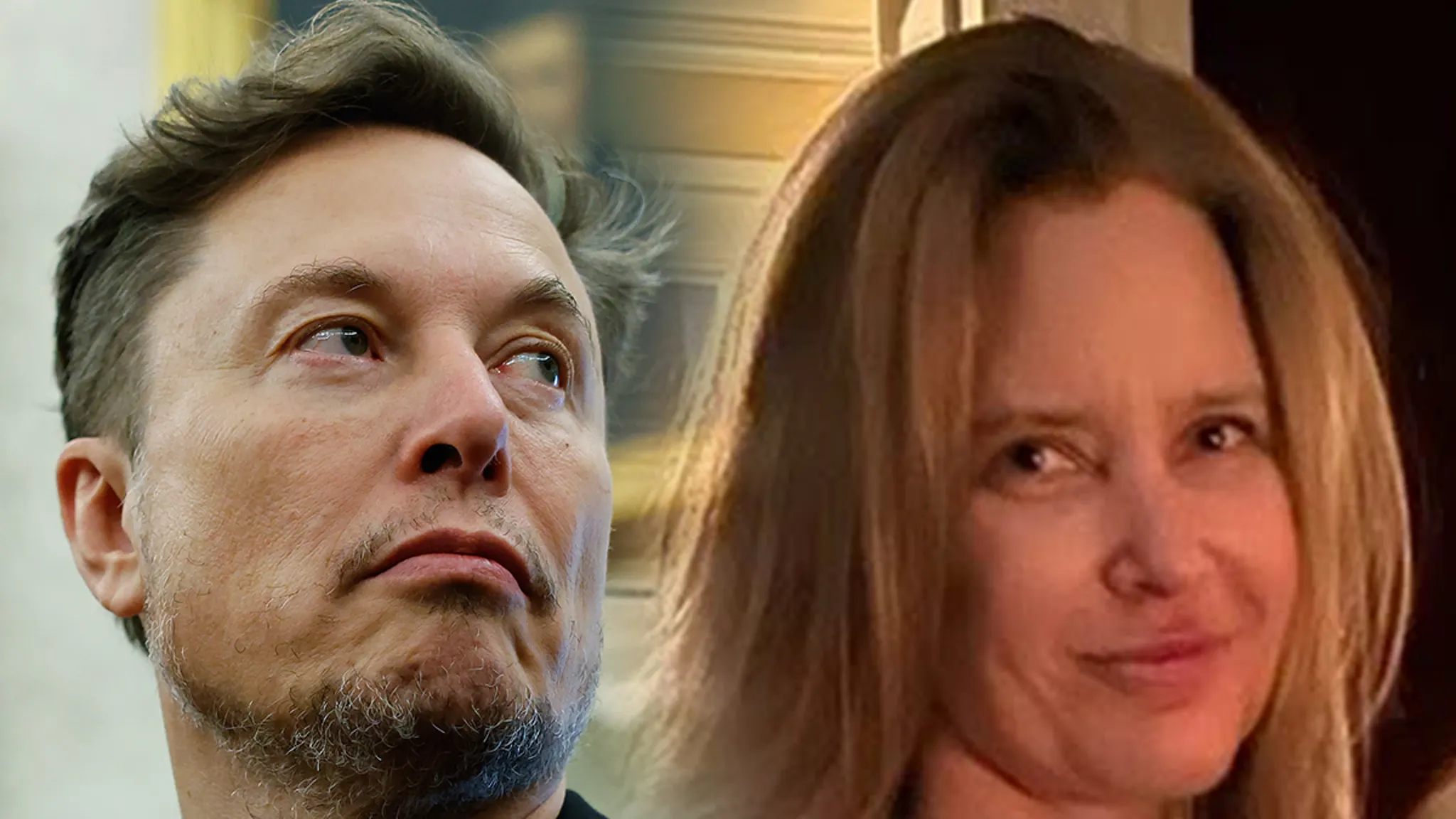 Elon Musk and Justine Wilson attending a public function