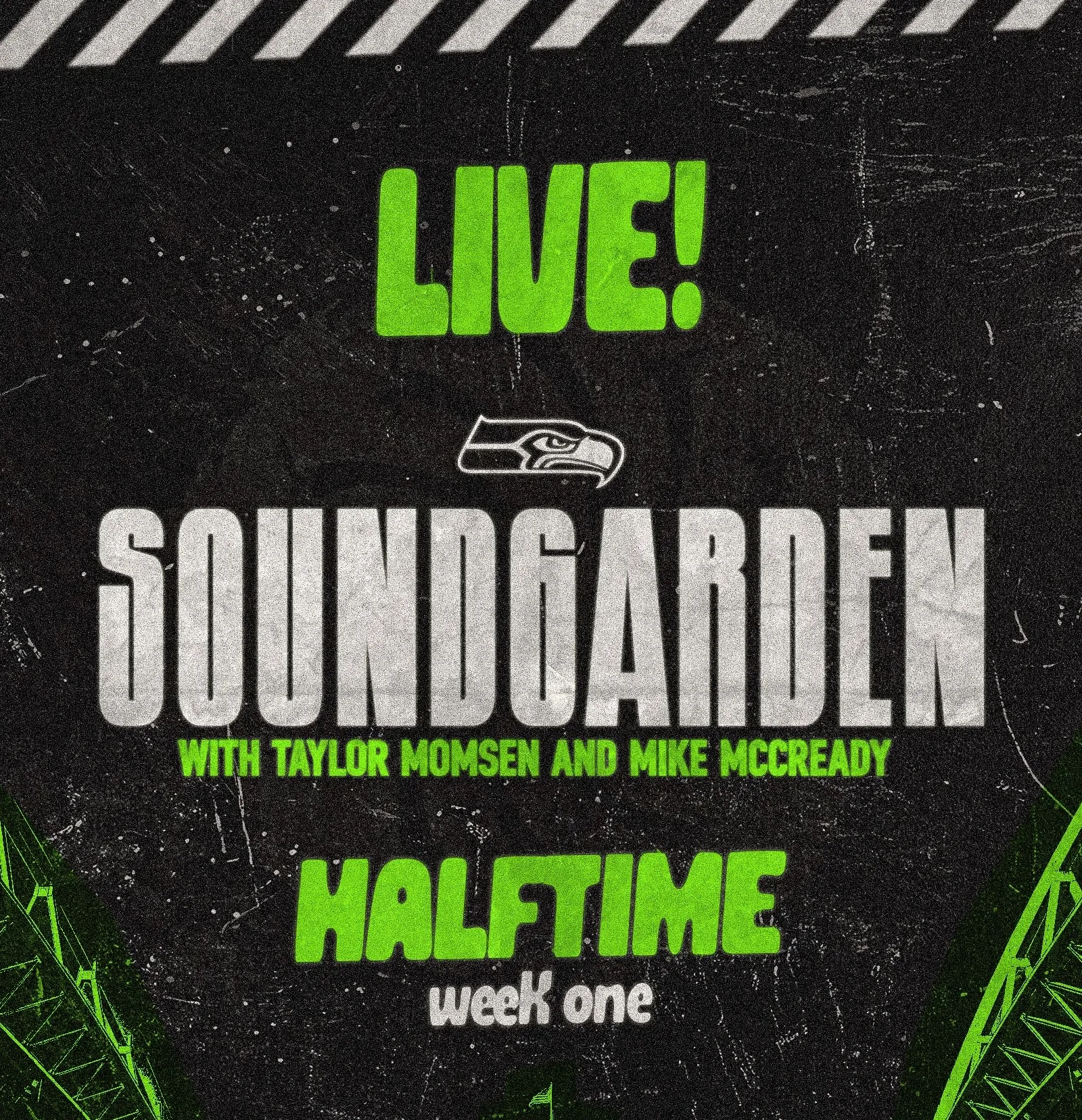 Rock band Soundgarden performing on stage